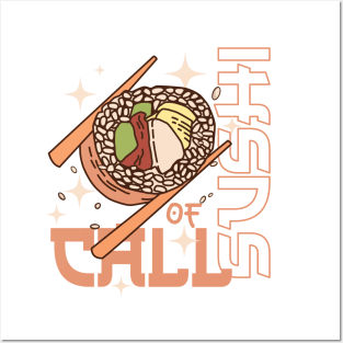Call Of Sushi | Sushi Food Lover Posters and Art